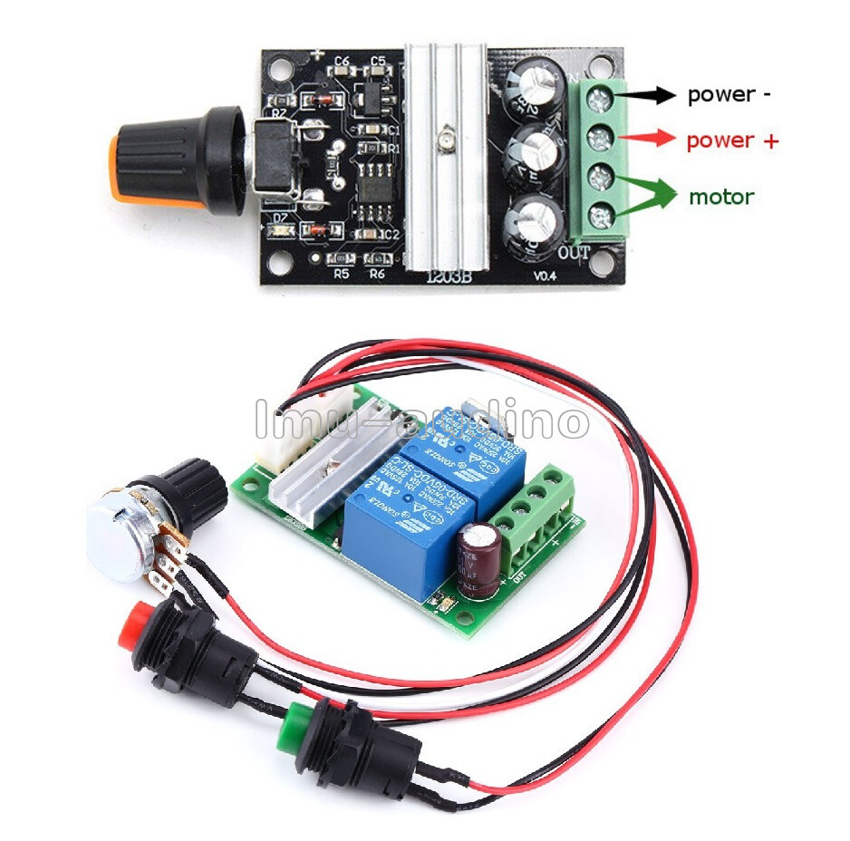 3A DC 6V-24V/28V Motor Speed Control Switch PWM Reversible Regulator Controller