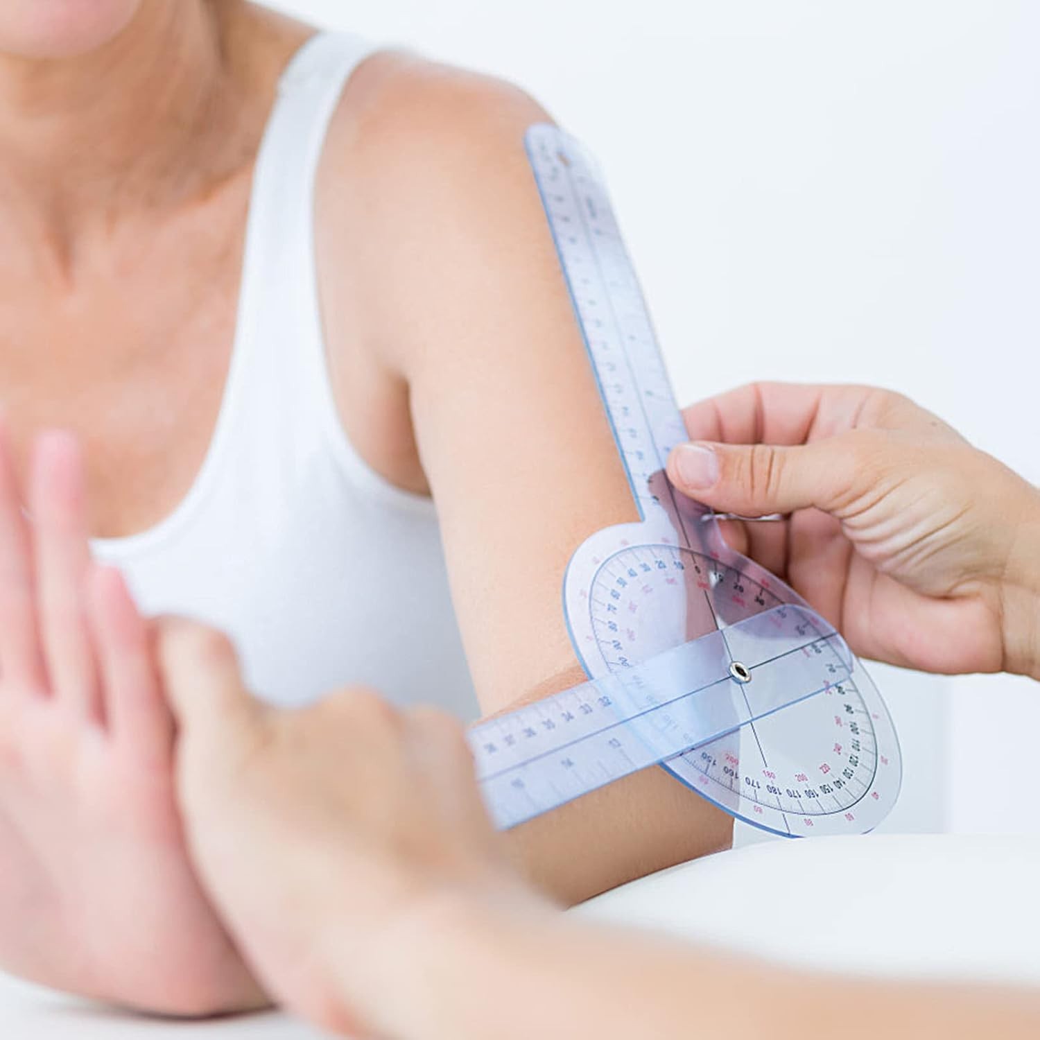 Durable 360° Goniometer Kit - Clear Markings & 3 Sizes for Therapy Excellence
