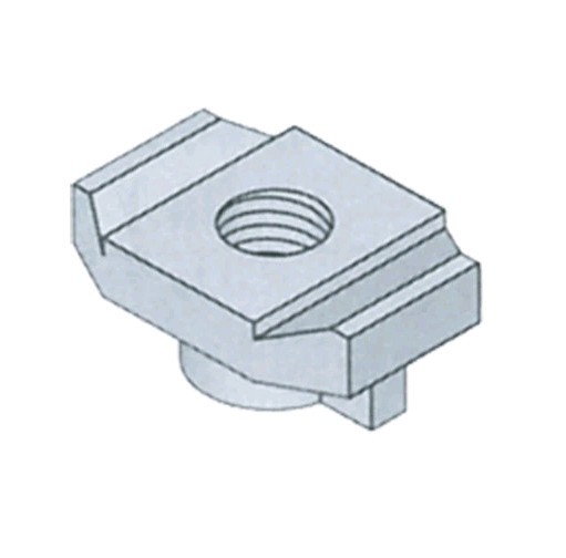 *25 Pack* 500PU-CN Fiberglass Unistrut Standard Duty Channel Nut 1/2-13 Gray