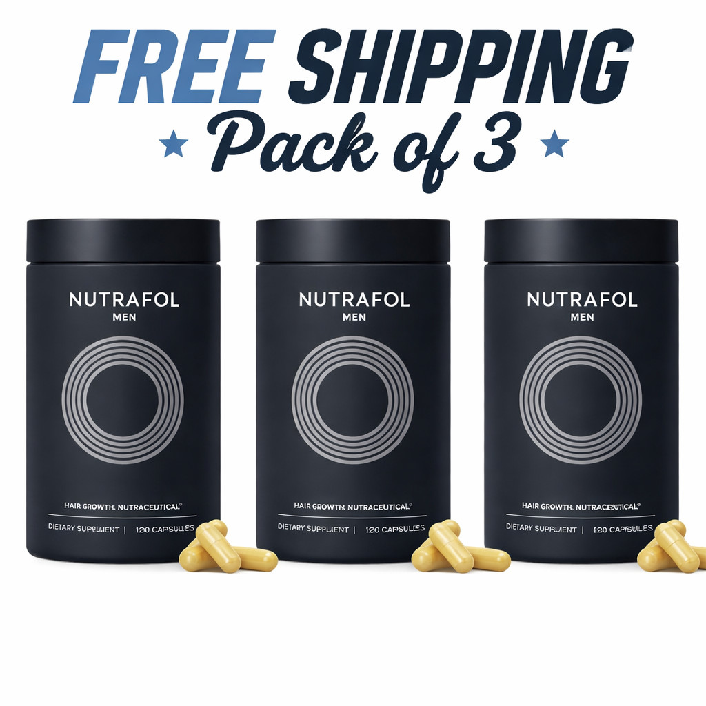 Pack of 3 Men’s Hair Growth Supplement 360 Caps Fast Shipping EXP/10/27