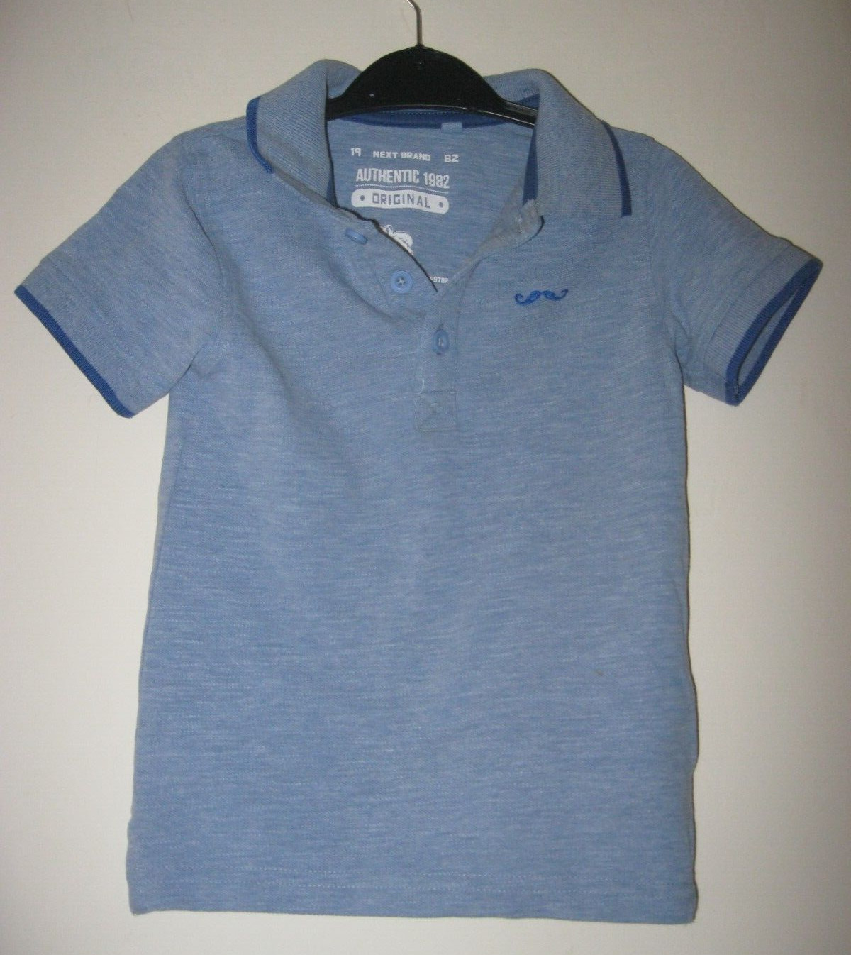 Next Blue Polo Shirt. Age 18 - 24 months.