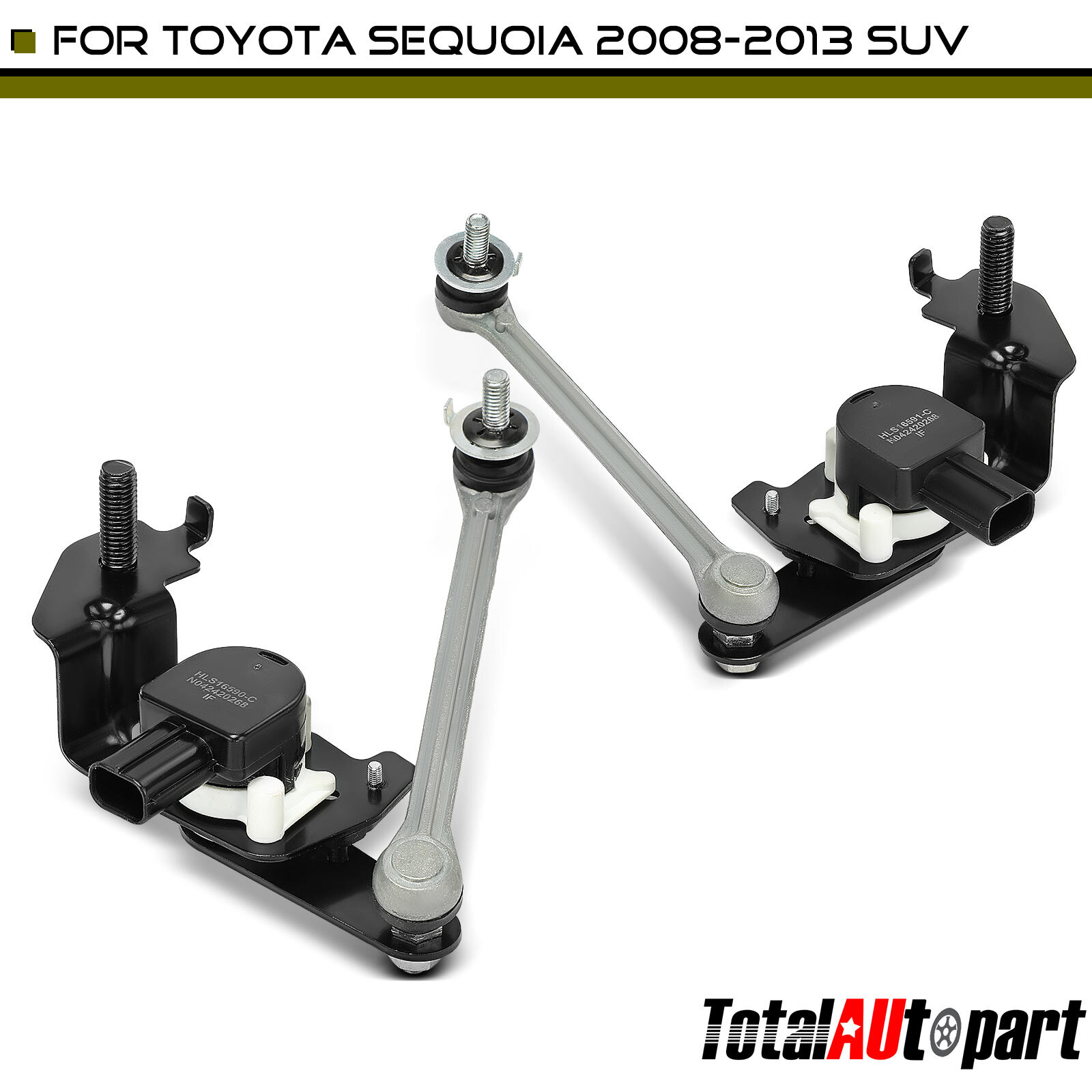 New 2Pcs Ride Height Level Sensor for Toyota Sequoia 2008-2013 Rear Left & Right