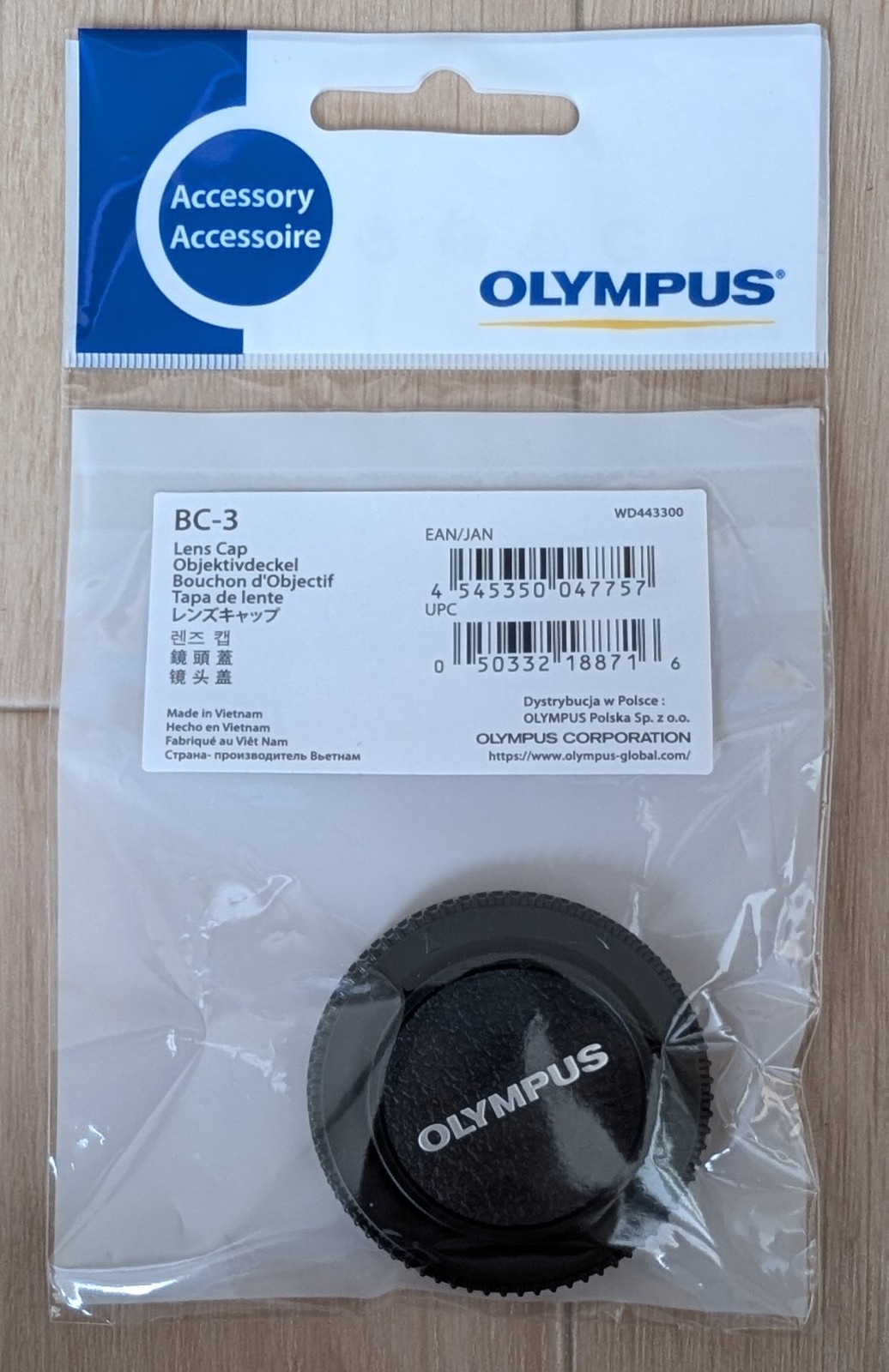 OLYMPUS BC-3 [Front cap for MC-14] / AIRMAIL with TRACKING