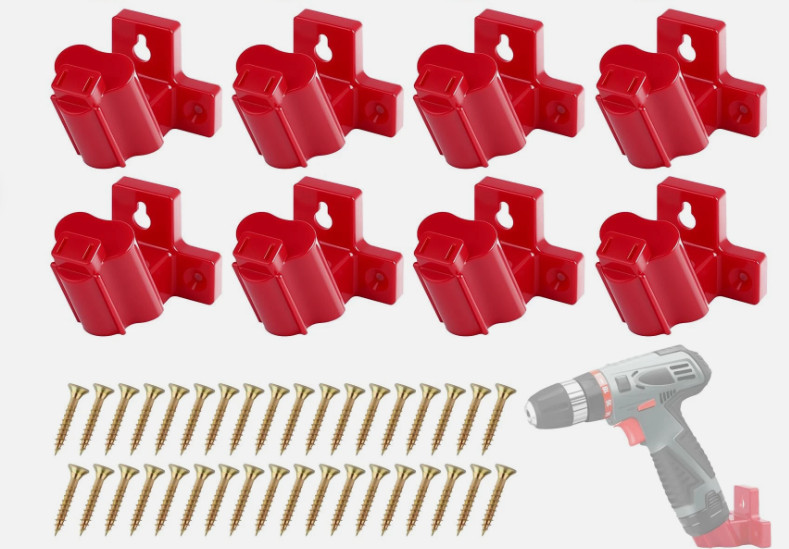 Tool Holders and Battery Holder Compatible Milwaukee M12 12V Wall Mount Plastic