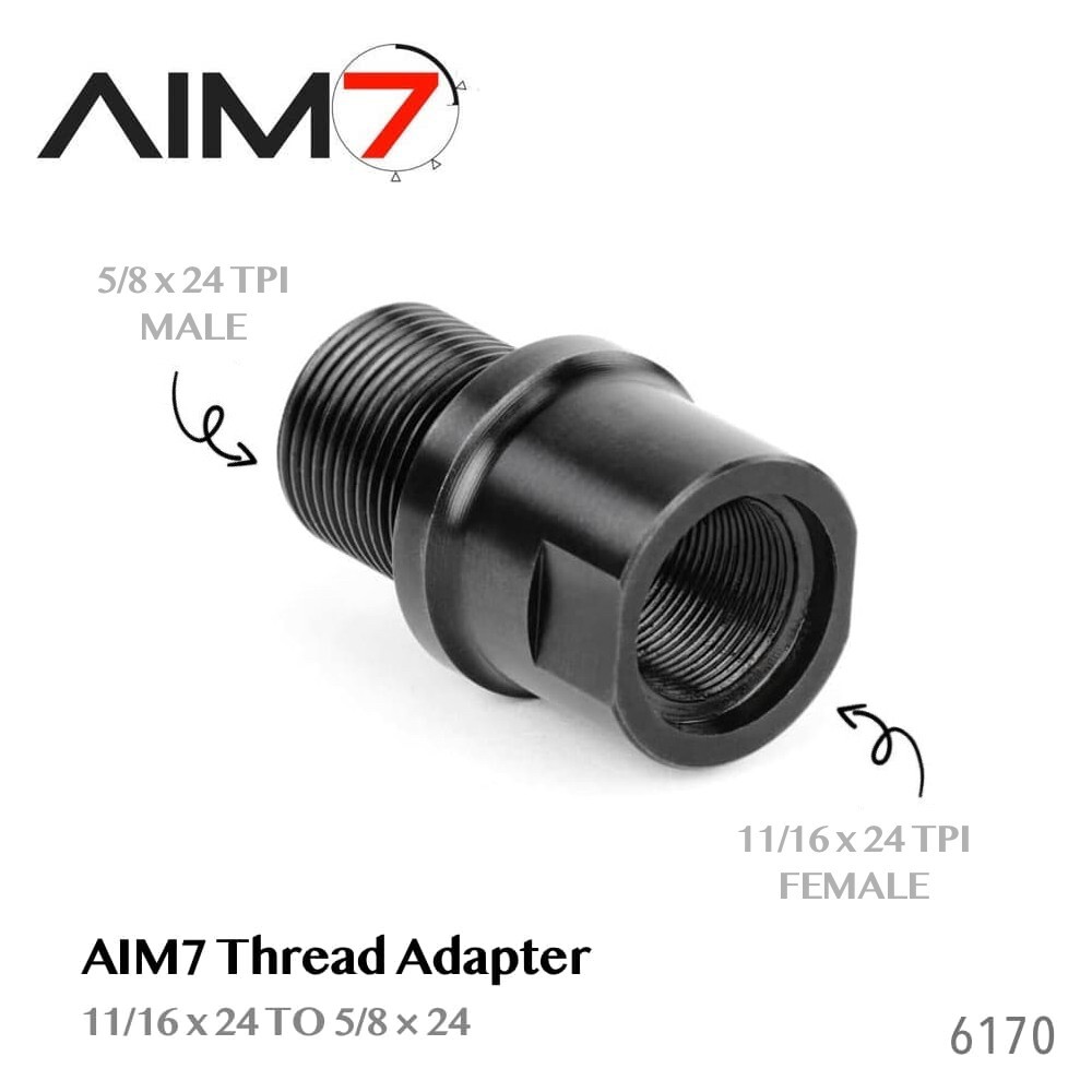 AIM7  Precision Thread Adapter - 11/16x24 to 5/8x24 -6170