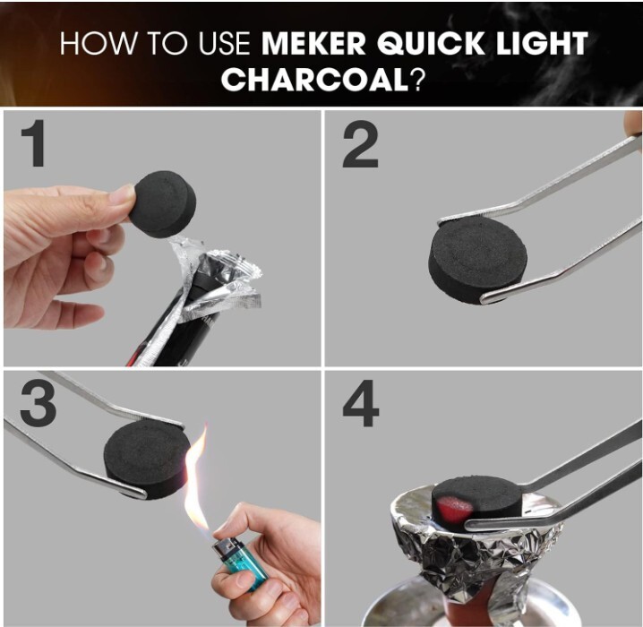 MEKER Instant Fire Coal Tablet 100PCS