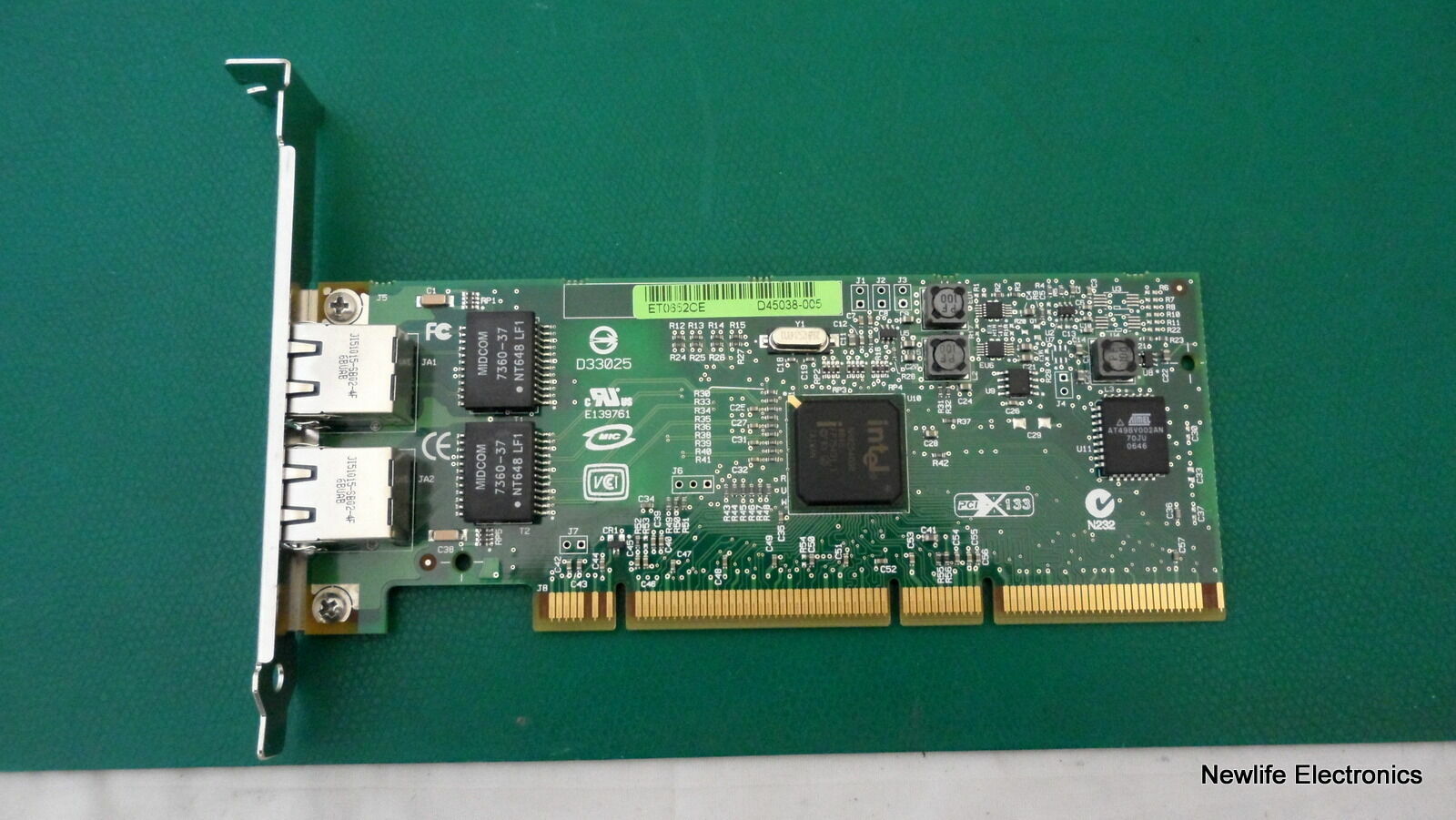 HP A7012-60601 PCI-X 2-port 1000Base-T Ethernet Interface Adapter A7012A