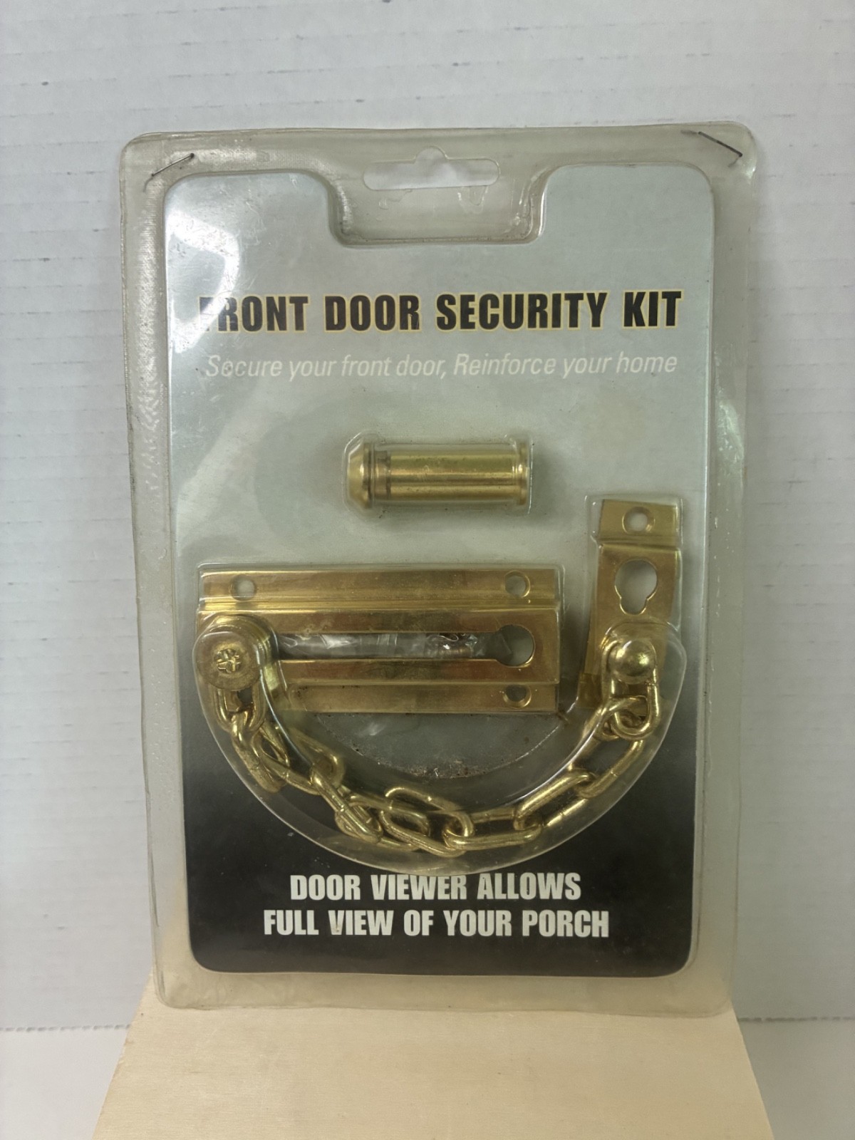 Front DFoor Security Chain Kit Security Chain and Peephole Door Viewer (NEW)