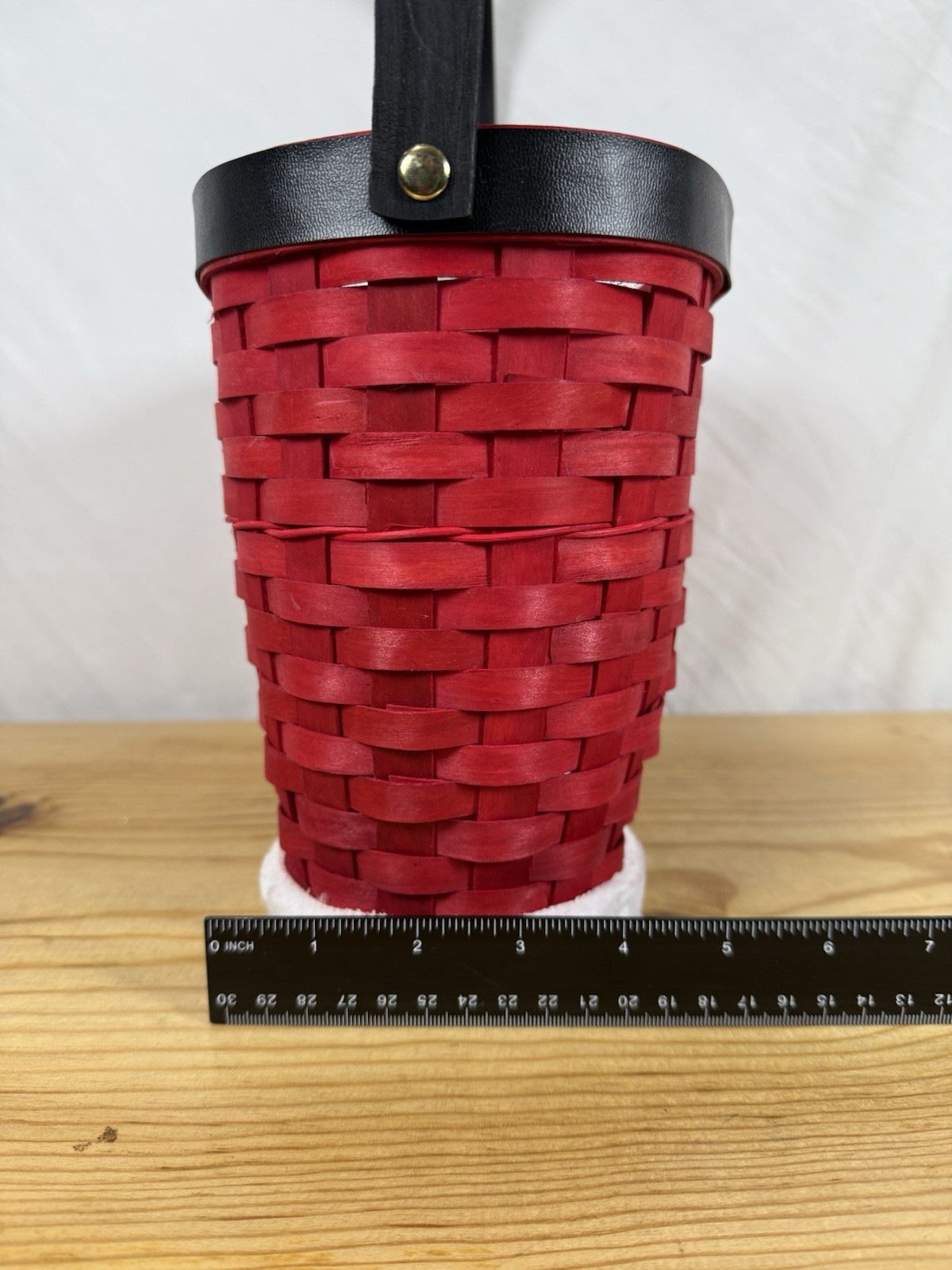 Vintage Santa Basket Wine Holder w/ Handle