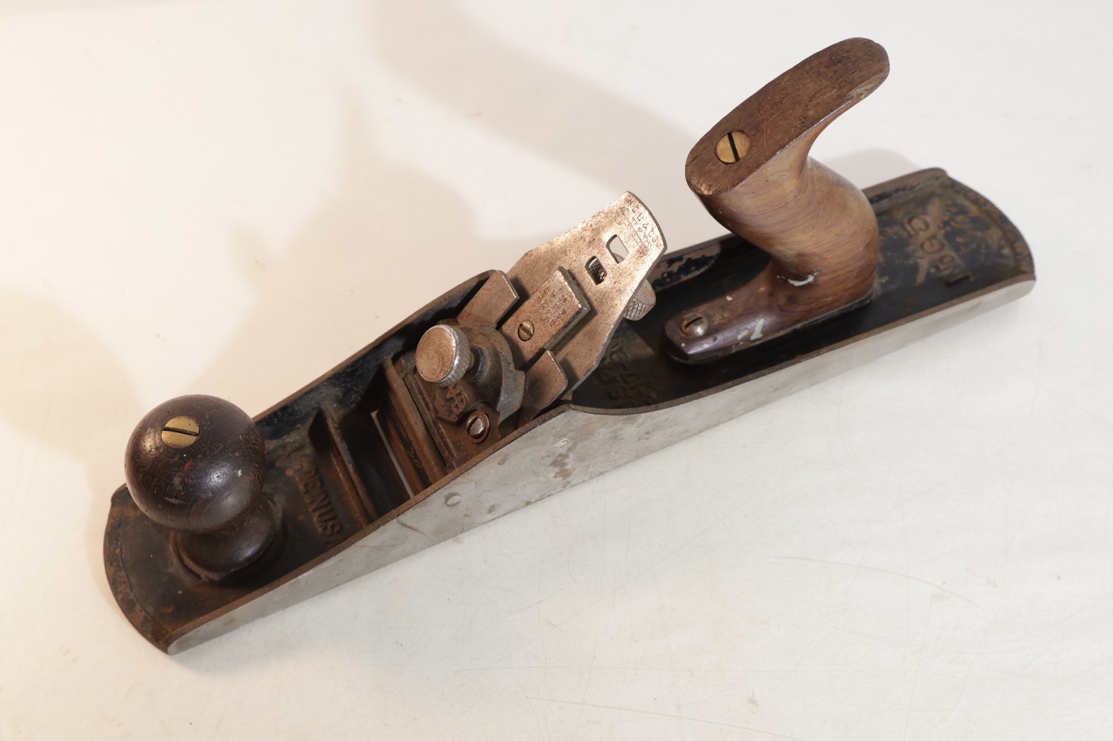 OVB CORRUGATED BOTTOM  SELF ADJUSTING GAGE PLANE G-5 GOOD USED CONDITION