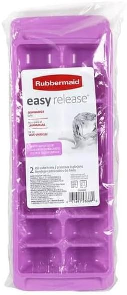 Easy Release Ice Cube Tray (2 pack, Orchid light purple)