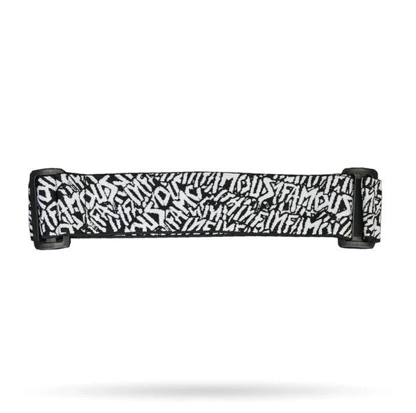 Infamous Paintball Limited Edition Goggle Mask Strap All Over Black/White