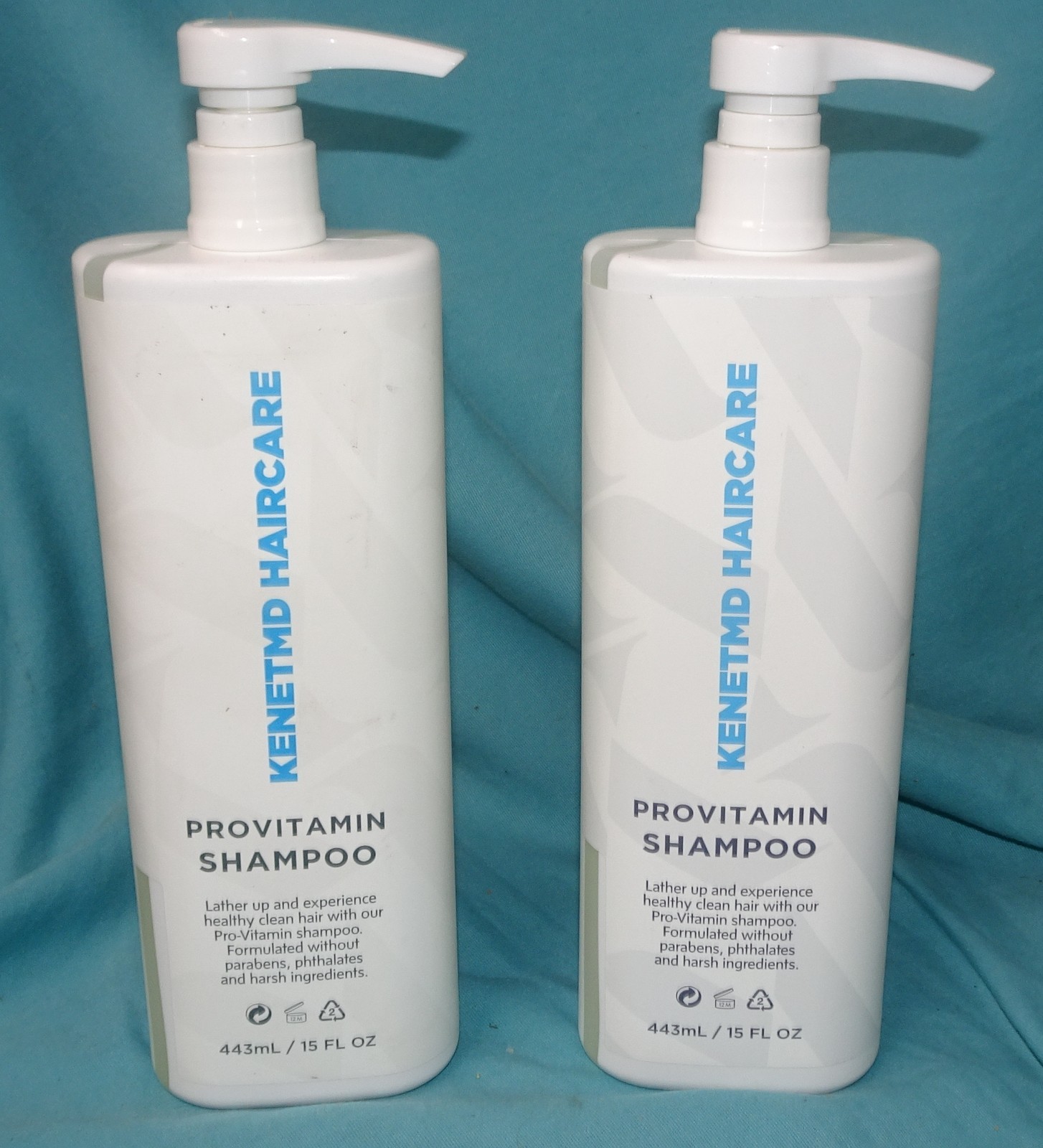 LOT OF 2 BOTTLES = 15 FL OZ EACH = KenetMD HAIRCATR Provitamin Shampoo 443 mL