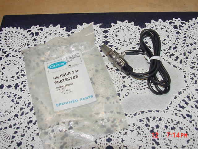 Carrier HN 68GA 240 Thermal Sensor 120/240/277Vac, Switch B414722, NEW!
