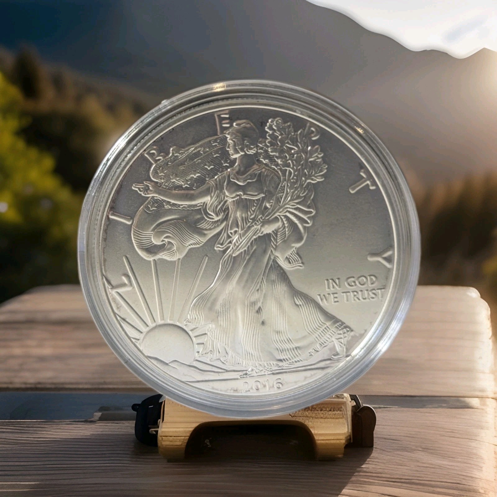 2016 American Silver Eagle $1 1 oz .999 Fine Silver Coin – BU In Capsule
