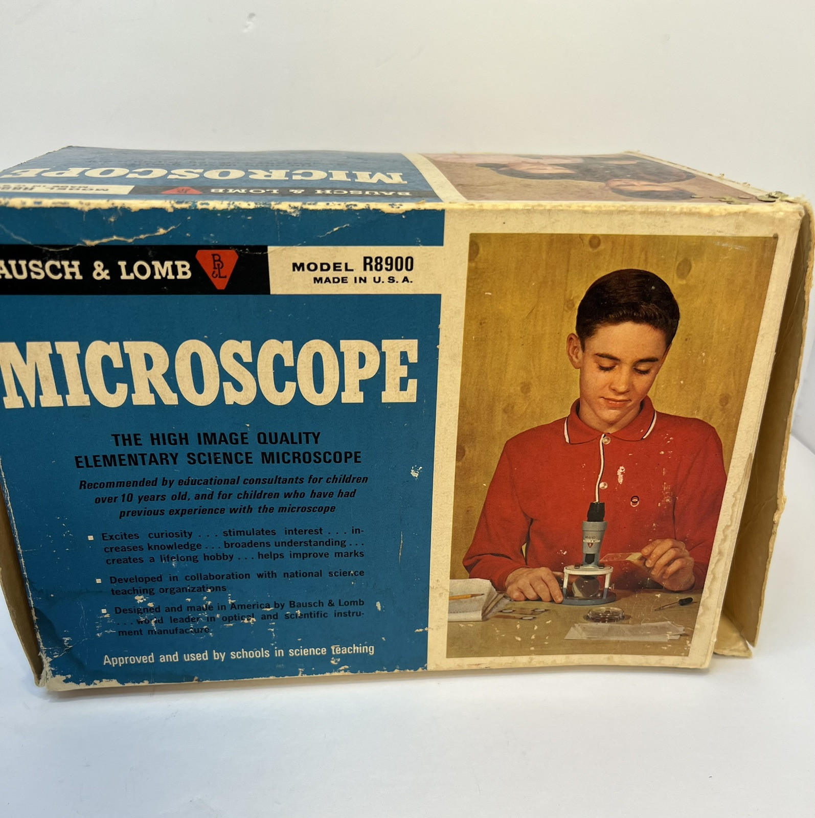 Vintage Bausch & Lomb R8900 Microscope High Image Quality Science Microphone