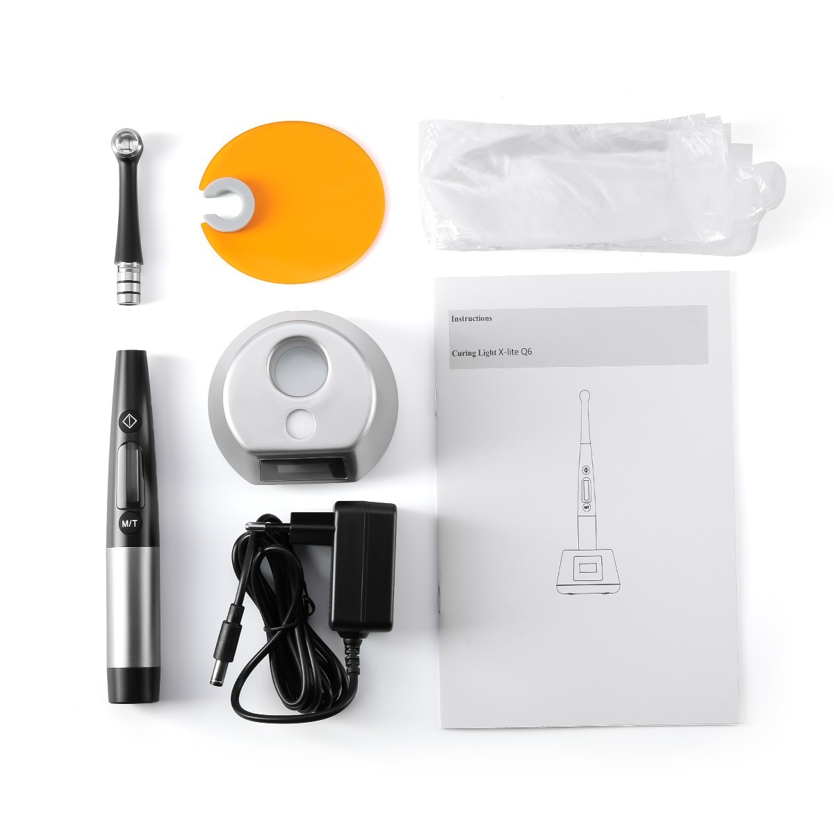 AZDENT Dental Wireless LED Orthodontics Curing Light Lamp 3100mW/cm² 1 Sec Cure