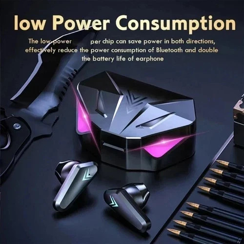 TWS Bluetooth Earbuds Waterproof Bluetooth 5.1 Headset Noise Cancelling Wireless