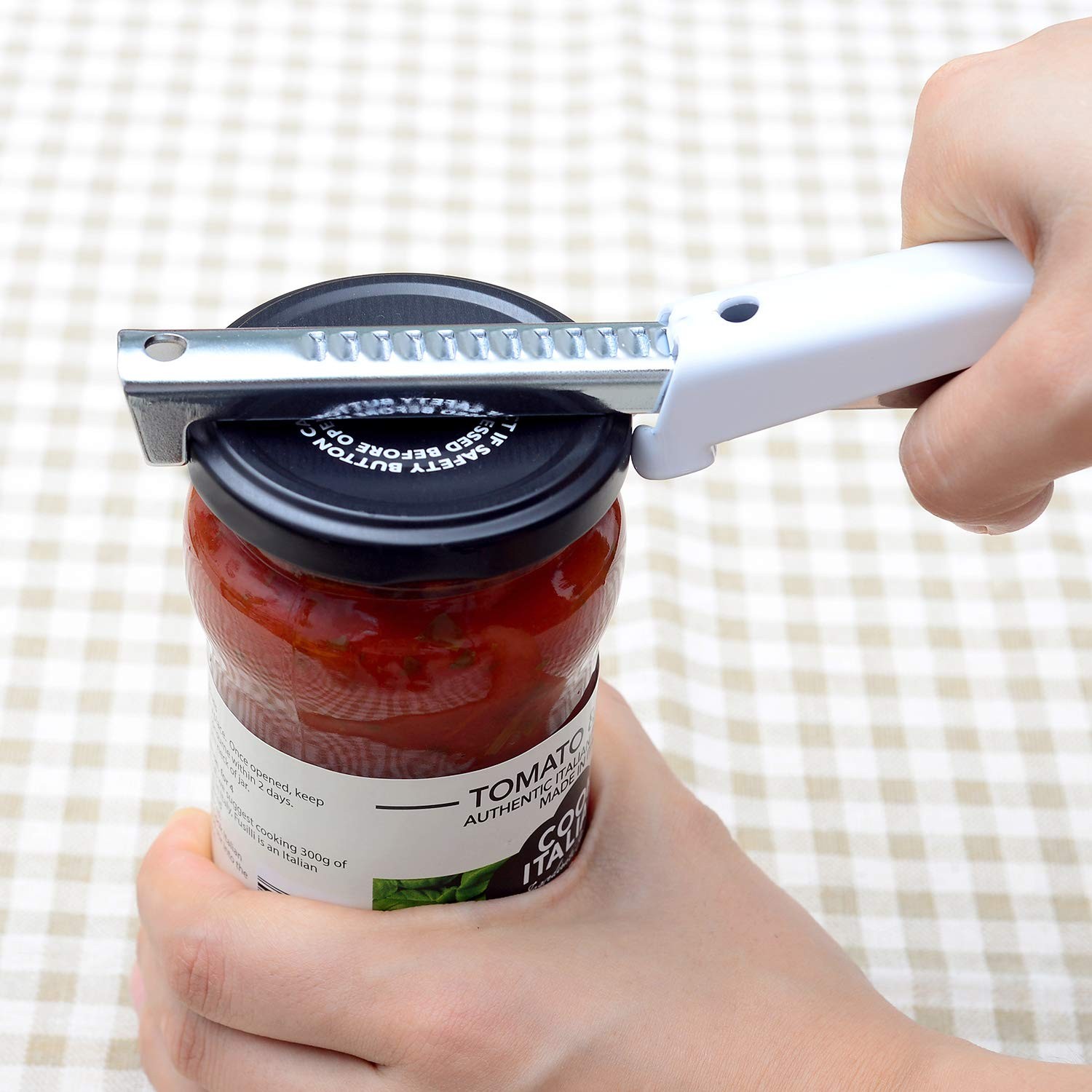 Kichwit Adjustable Jar Opener for Arthritis & Weak Hands & Opener, Silver