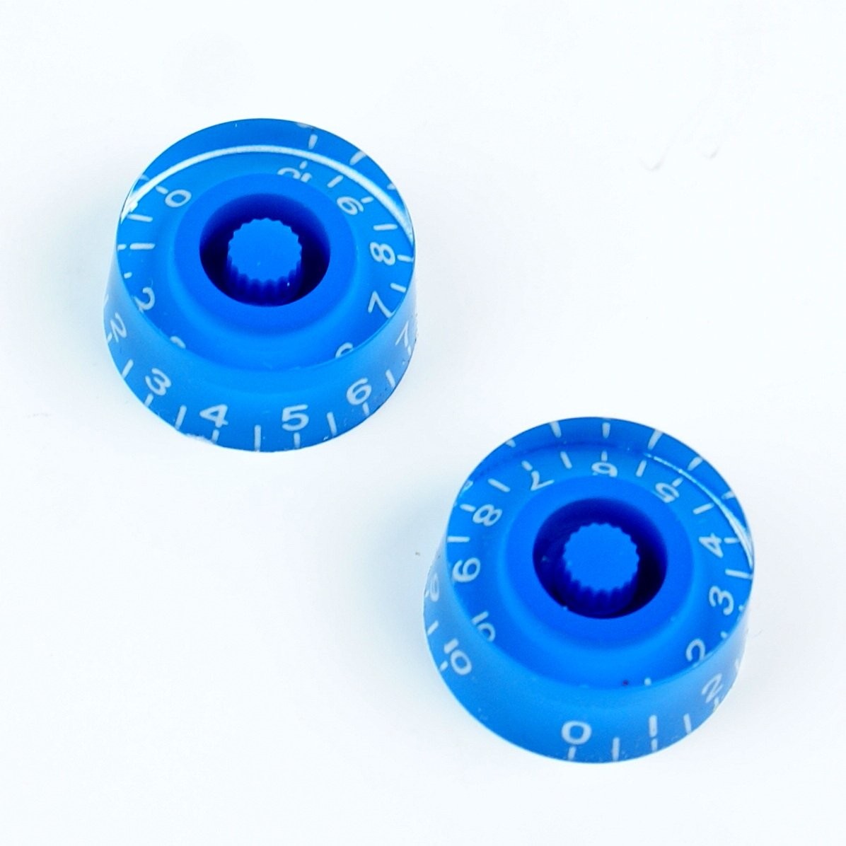 (F45) set of 2 LP style Guitar Speed Knobs,BLUE