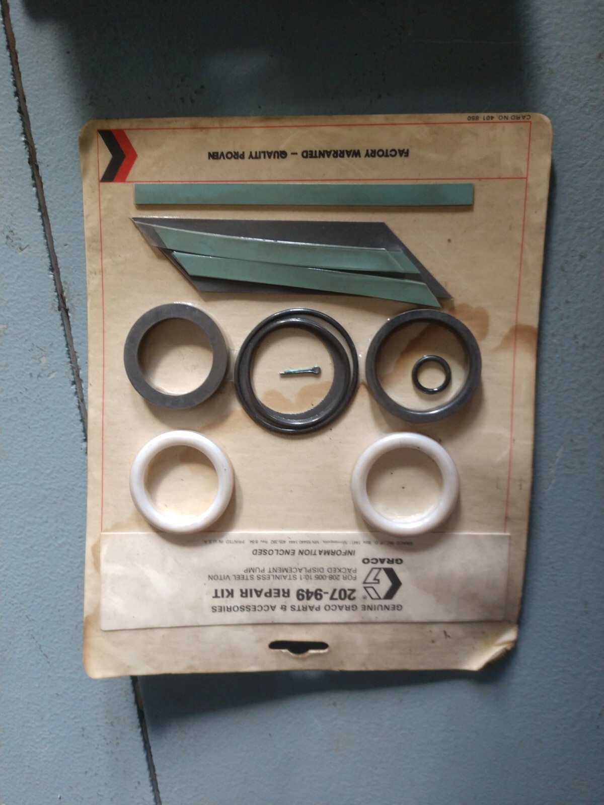 GRACO REPAIR KIT 207-949 207949 FOR 208-005 DISPLACEMENT PUMP BRAND NEW NOS