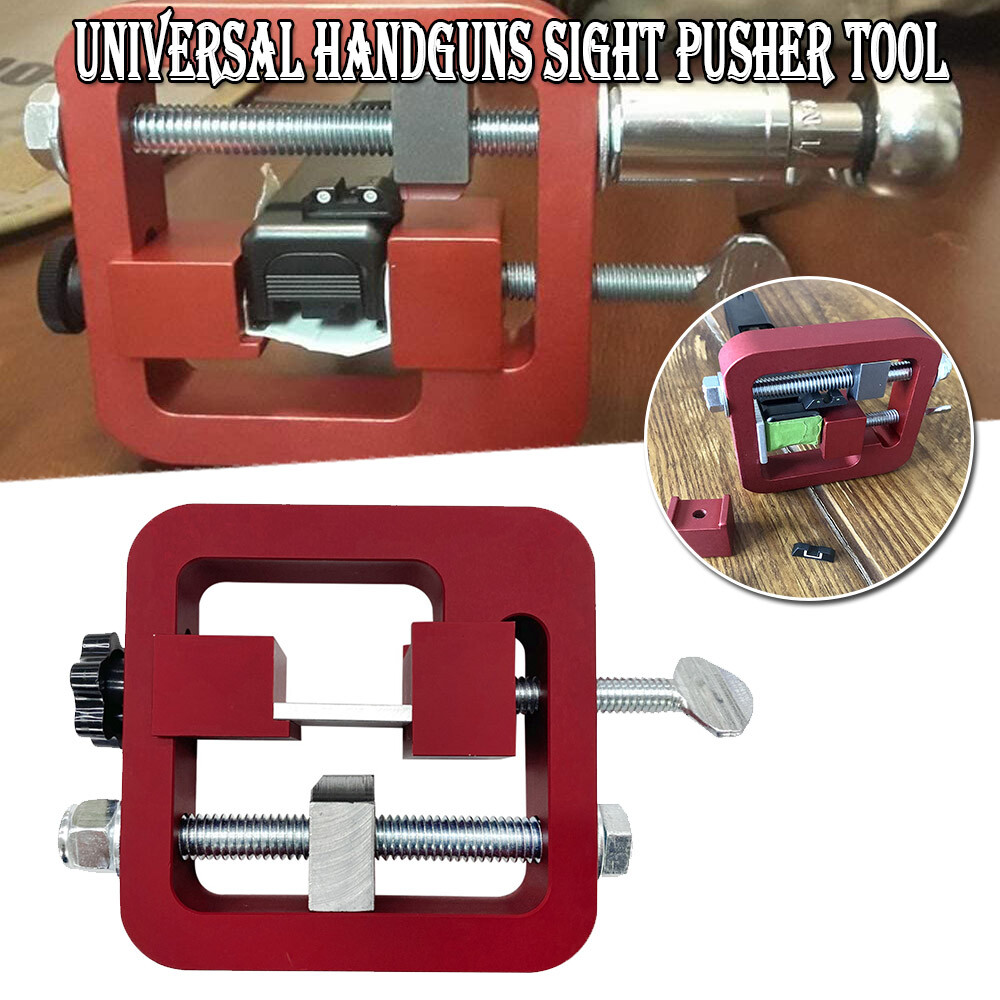 ELITEWILL Universal Handgun Sight Pusher Tool for Glocks 1911 Sig and Others Red