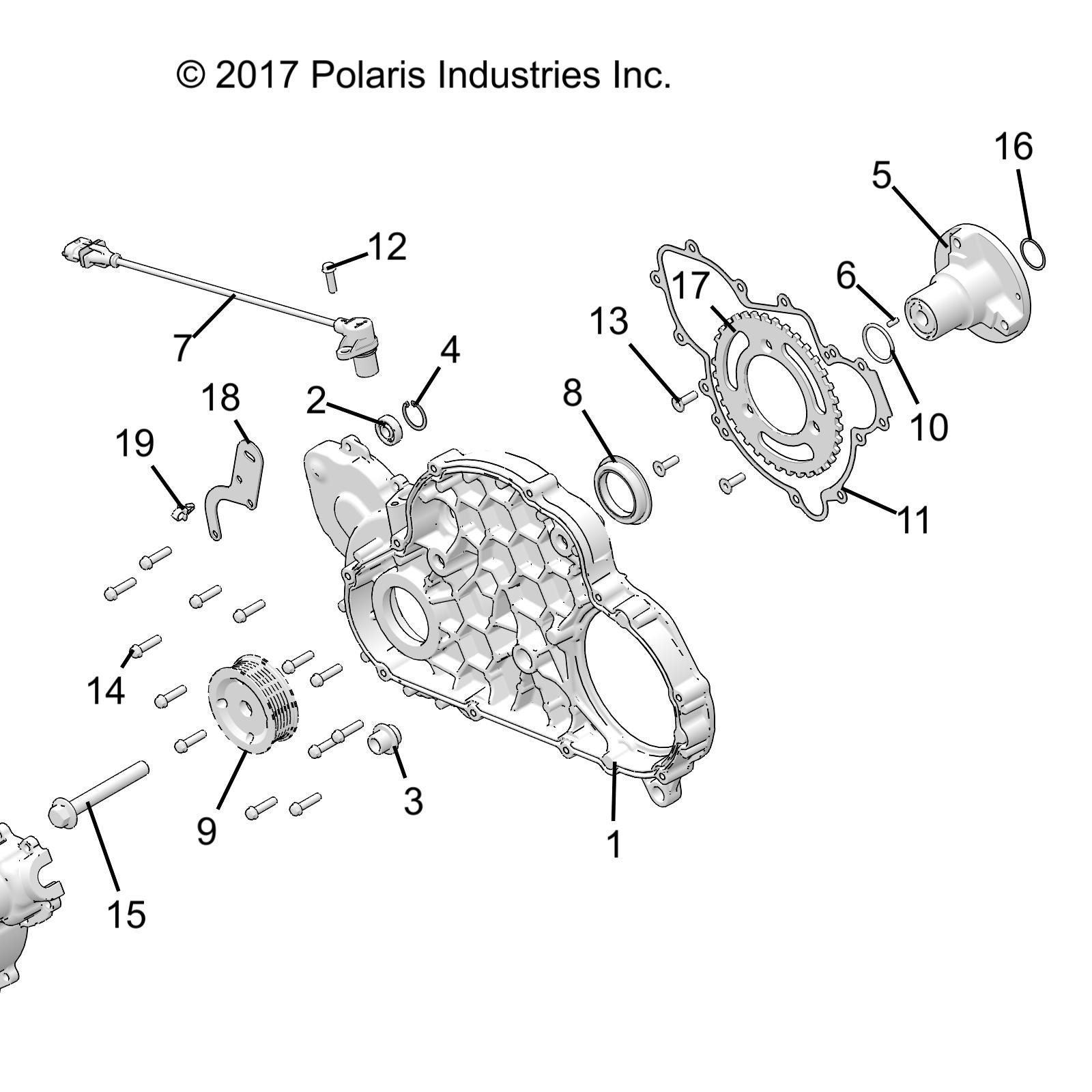 Polaris Pulley, 72 mm, for RANGER Models, Genuine OEM - 5142907