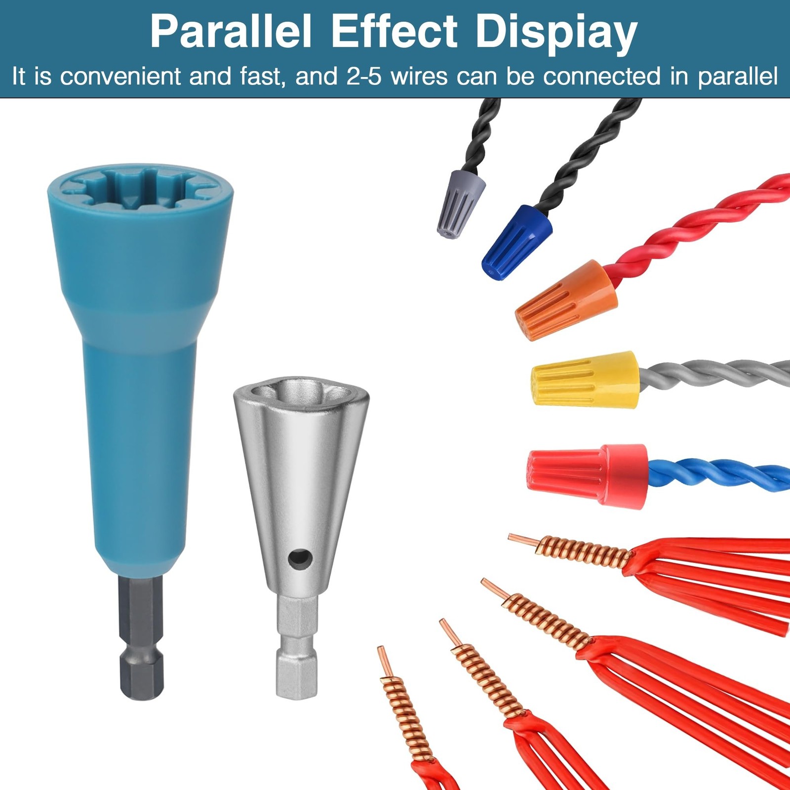 Wire Nut Twister,Wire Twisting Tool,Wire Nut Twiter for Drill,Spin Twist Wire...