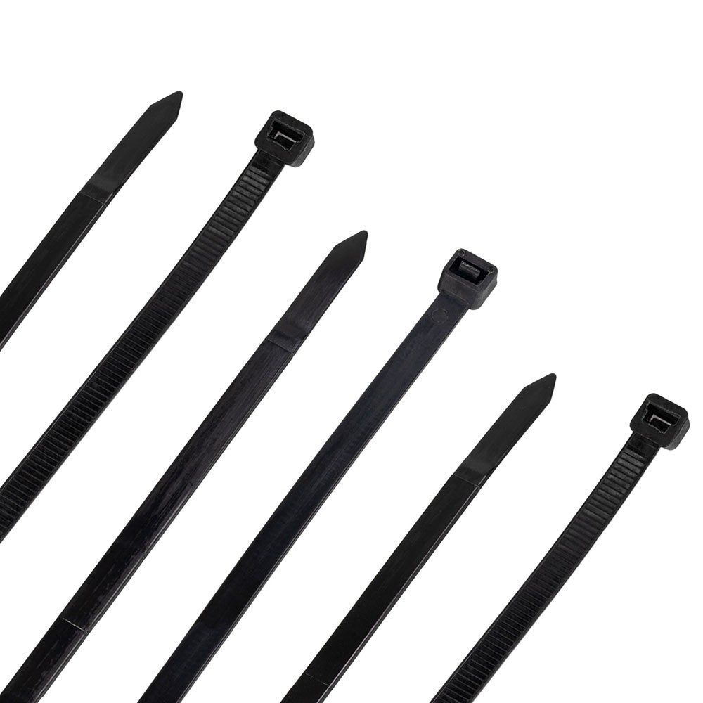 NavePoint 20 Inch Nylon Black Cable Ties 120 Lbs  100 Pack