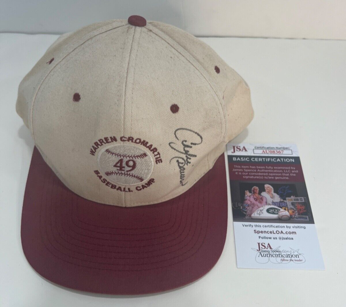 Andre Dawson Signed Baseball Hat Cap Expos JSA AU08367
