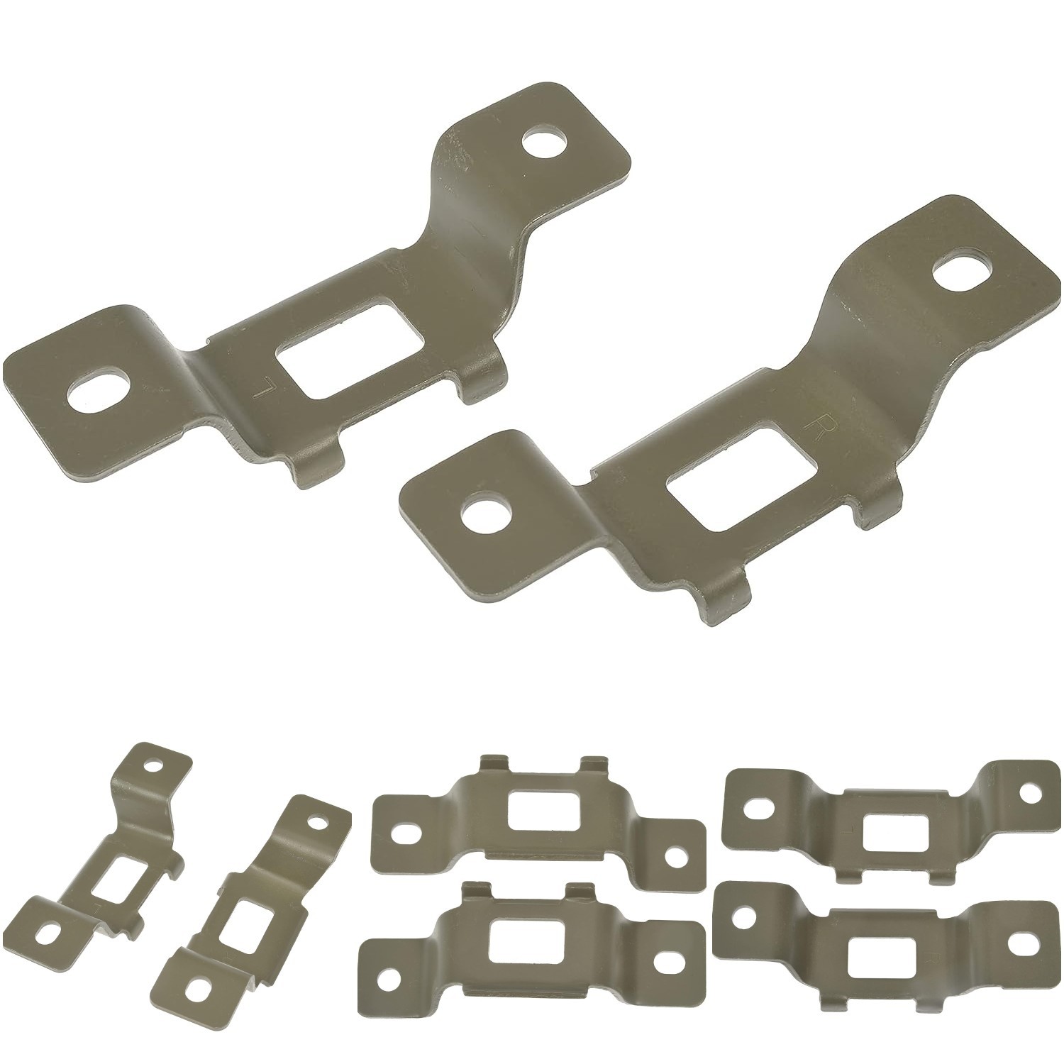 2 Pack Tailgate Latch Striker Plates Black For Chevrolet GMC Trucks