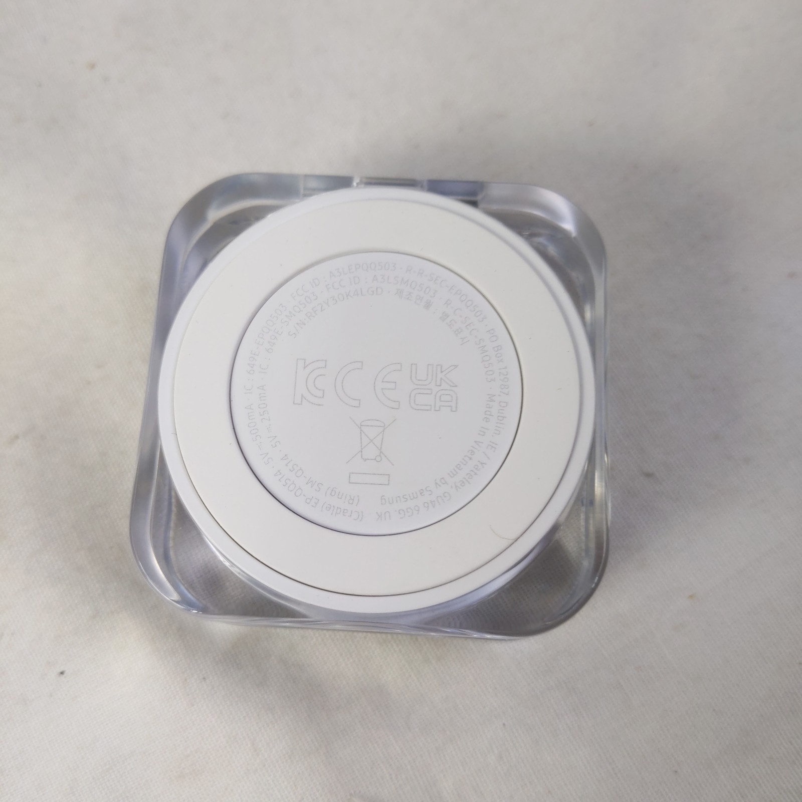 Samsung - Galaxy Ring Charging Case Size 14 - White