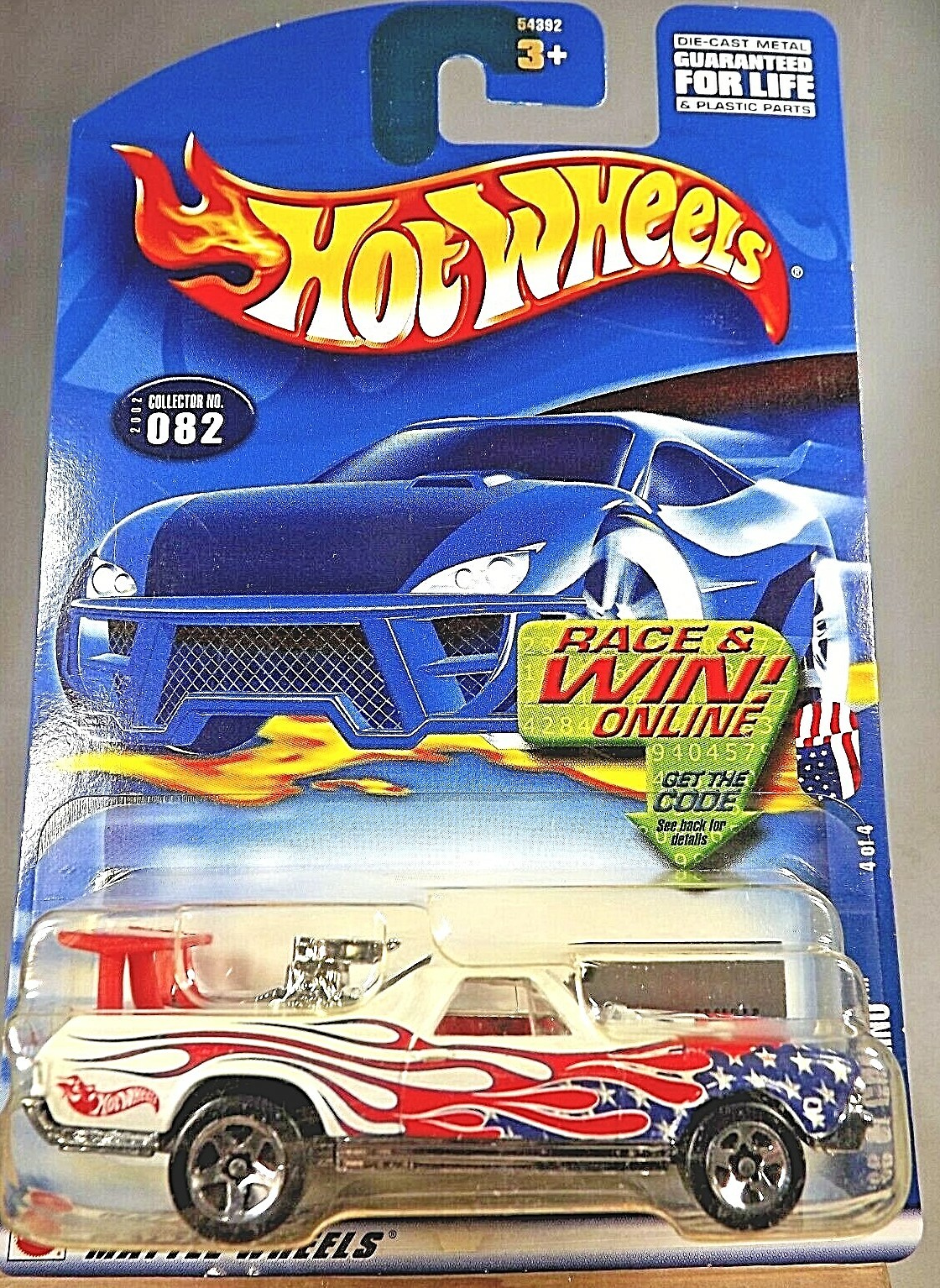 2002 Hot Wheels #82 Star-Spangled Series 4/4 '68 El CAMINO White w/Chrome 5 Sp