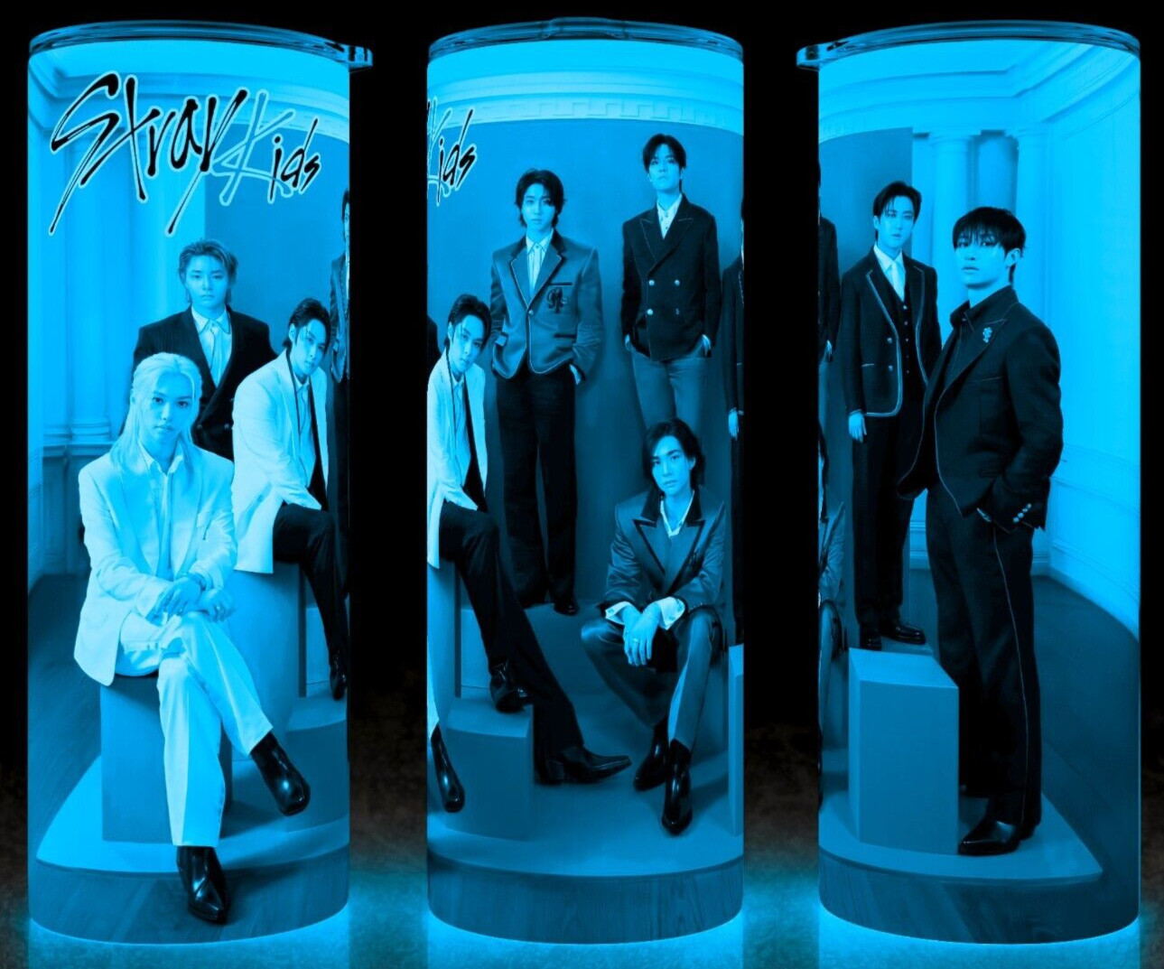 Glow in the Dark Stray Kids KPOP Korean Pop Music Boy Band Cup Mug Tumbler 20oz