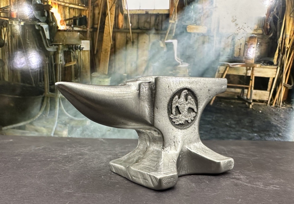 Tribute Art Mini Fisher Norris Trenton Blacksmith Anvil Solid Quality Pewter 3in
