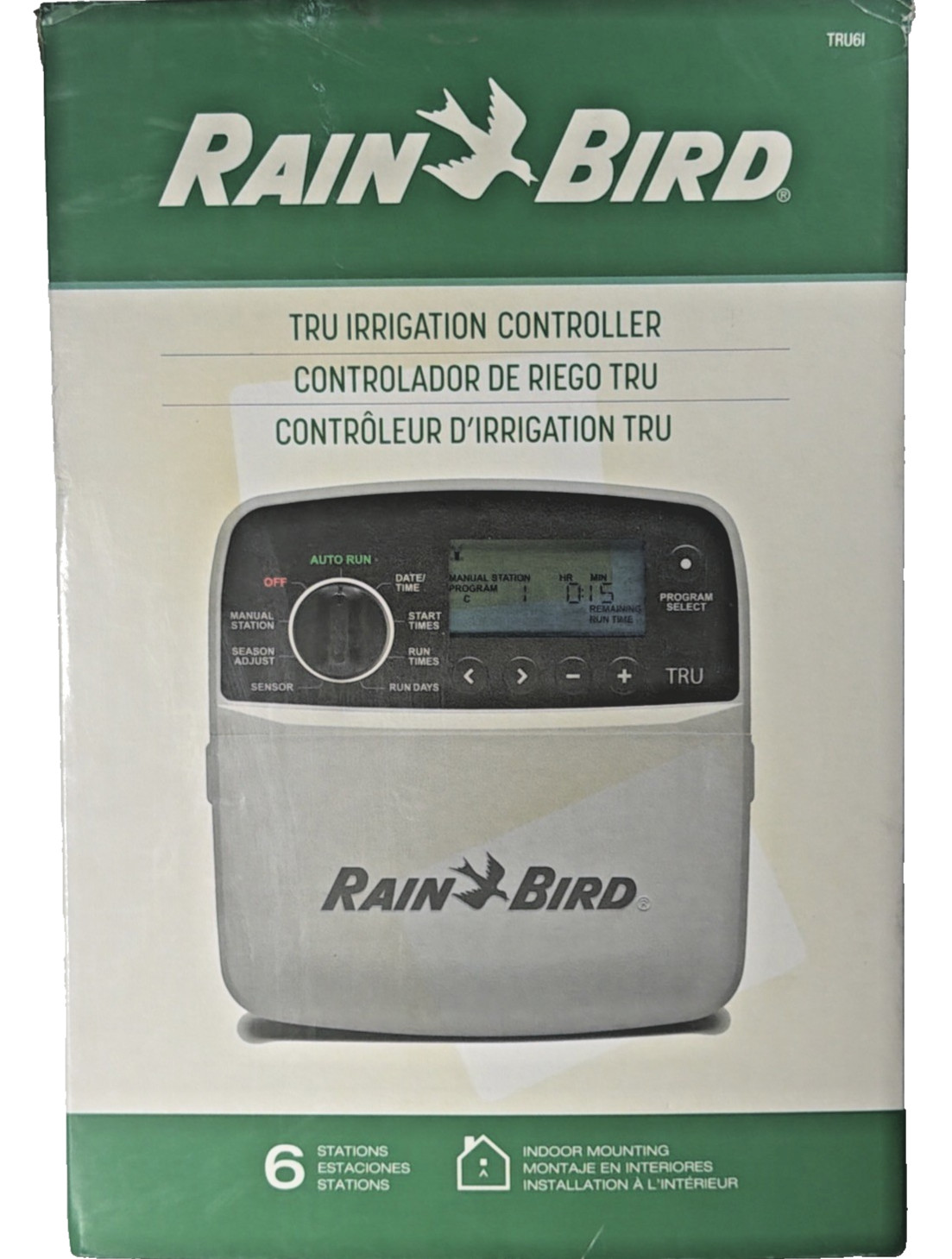 Rain Bird TRU61 TRU Irrigation Controller  6-Stations Brand New Fast Shipping