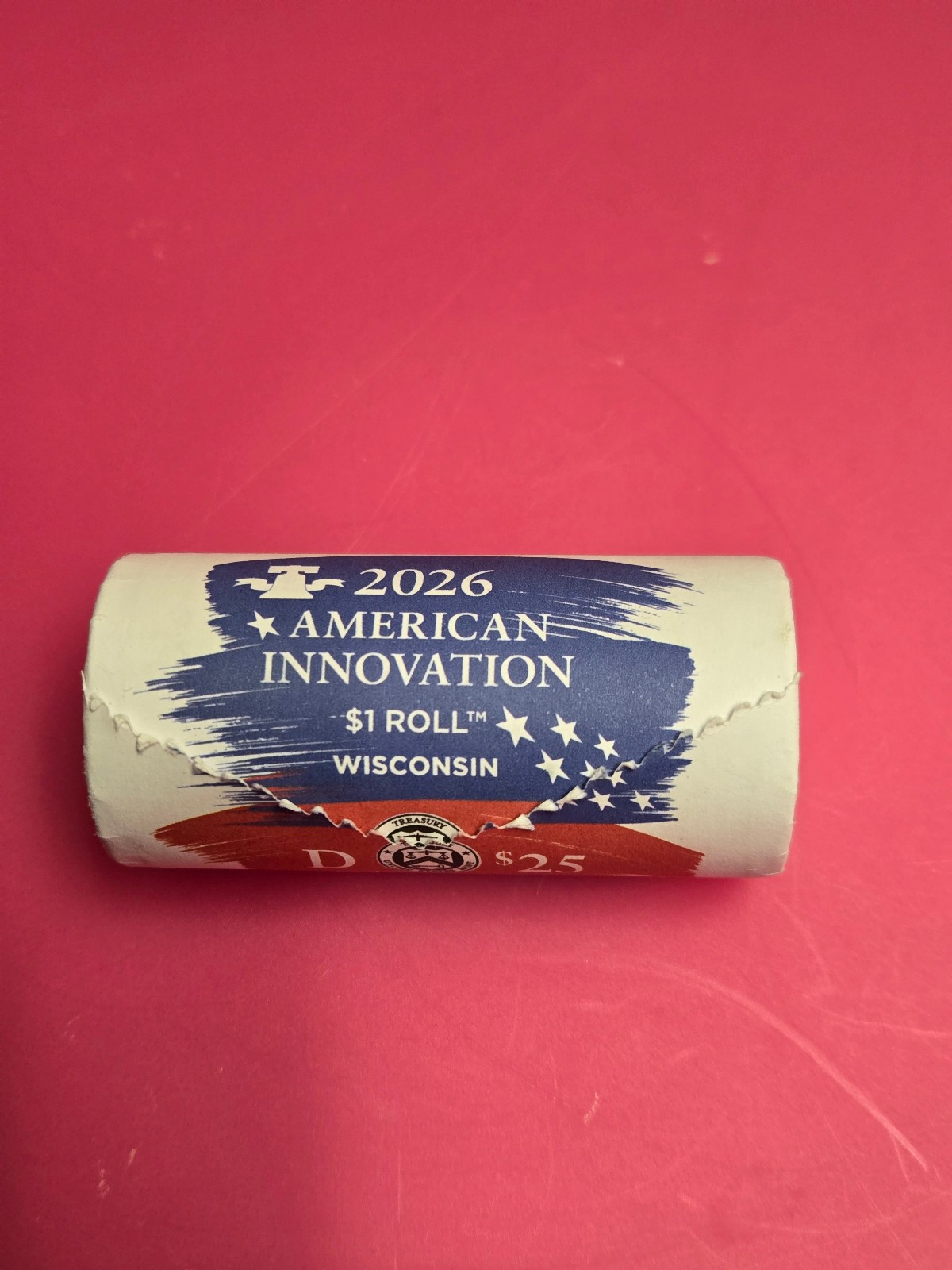 2026 D Wisconsin American Innovation $1 Roll with Box -  Free Delivery