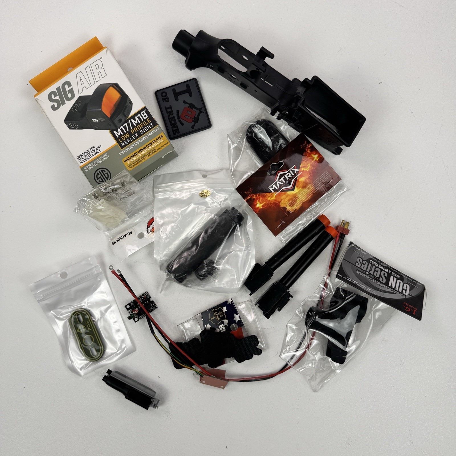 Lot Of Airsoft Parts New Bagged Misc Open Box Gear Boneyard RDS