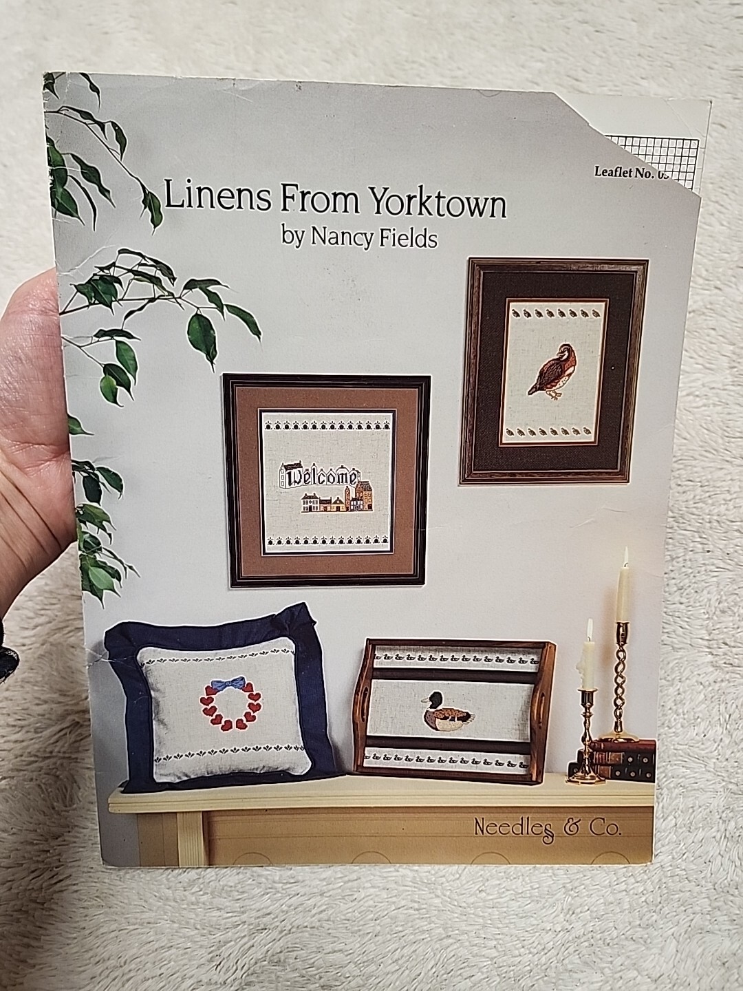 ☆ Linens from Yorktown Nancy Fields Needles & Co Counted Cross Stitch No #5