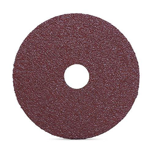 SATC 25PCS 5"(125mm) x 7/8"(22.23mm) Arbor Fiber Resin Grinding Disc A/O 60 Grit