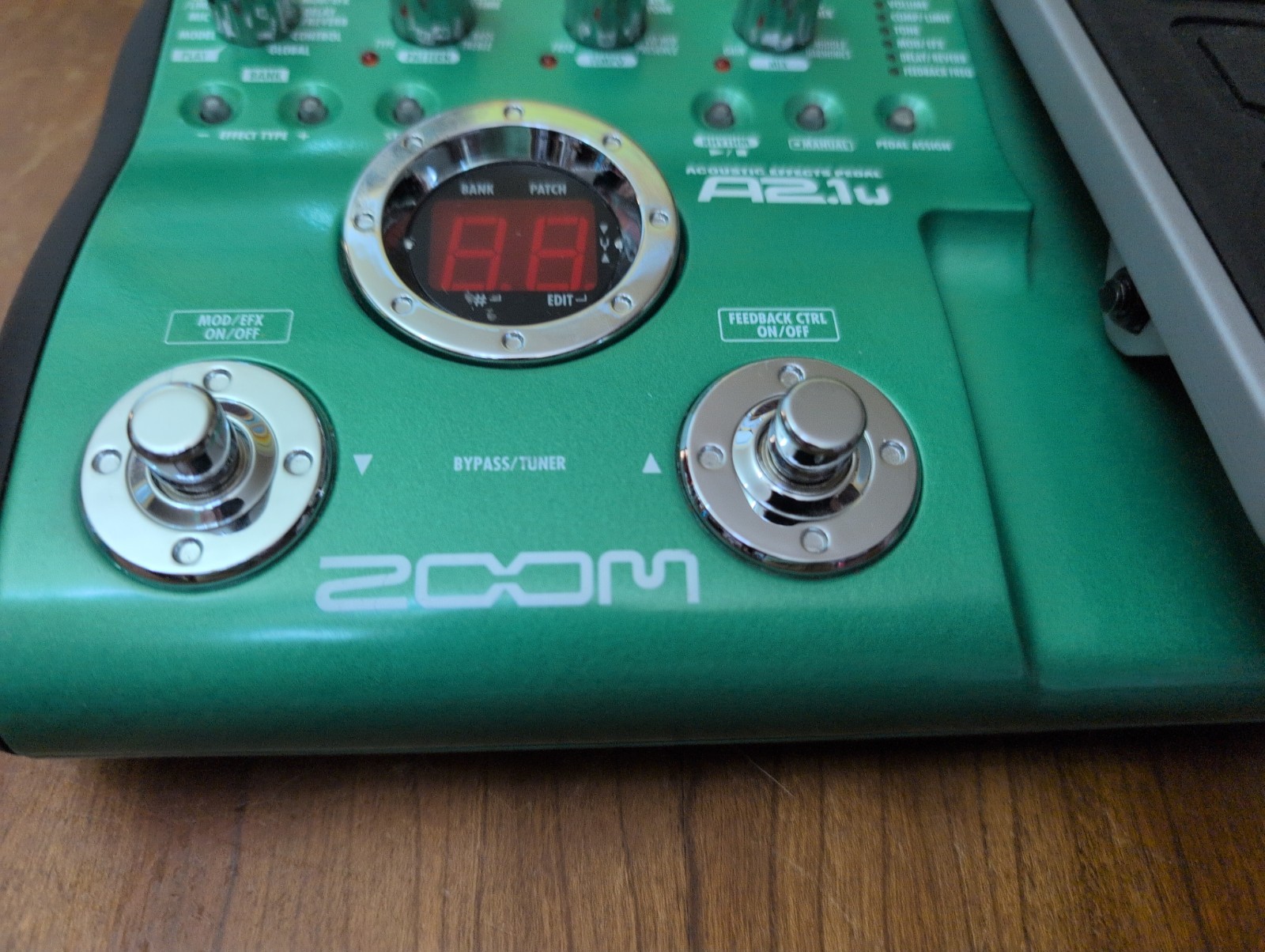 ZOOM A2.1u Acoustic Guitar Multi-Effects Pedal Processor USB Interface Tested