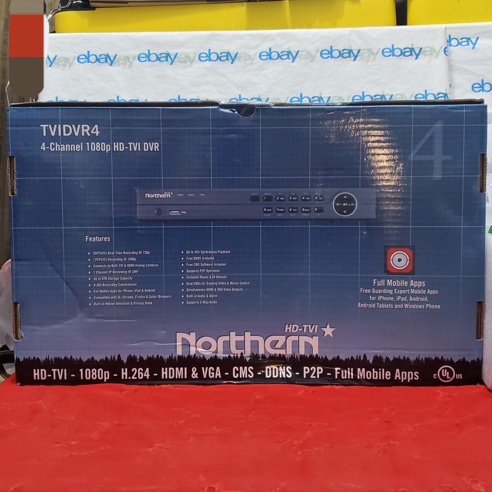✅⭐ Northern NTH-TVIDVR42T TVIDVR4 Digital Video R 4-Channel 1080p HD-TVI DVR 2TB