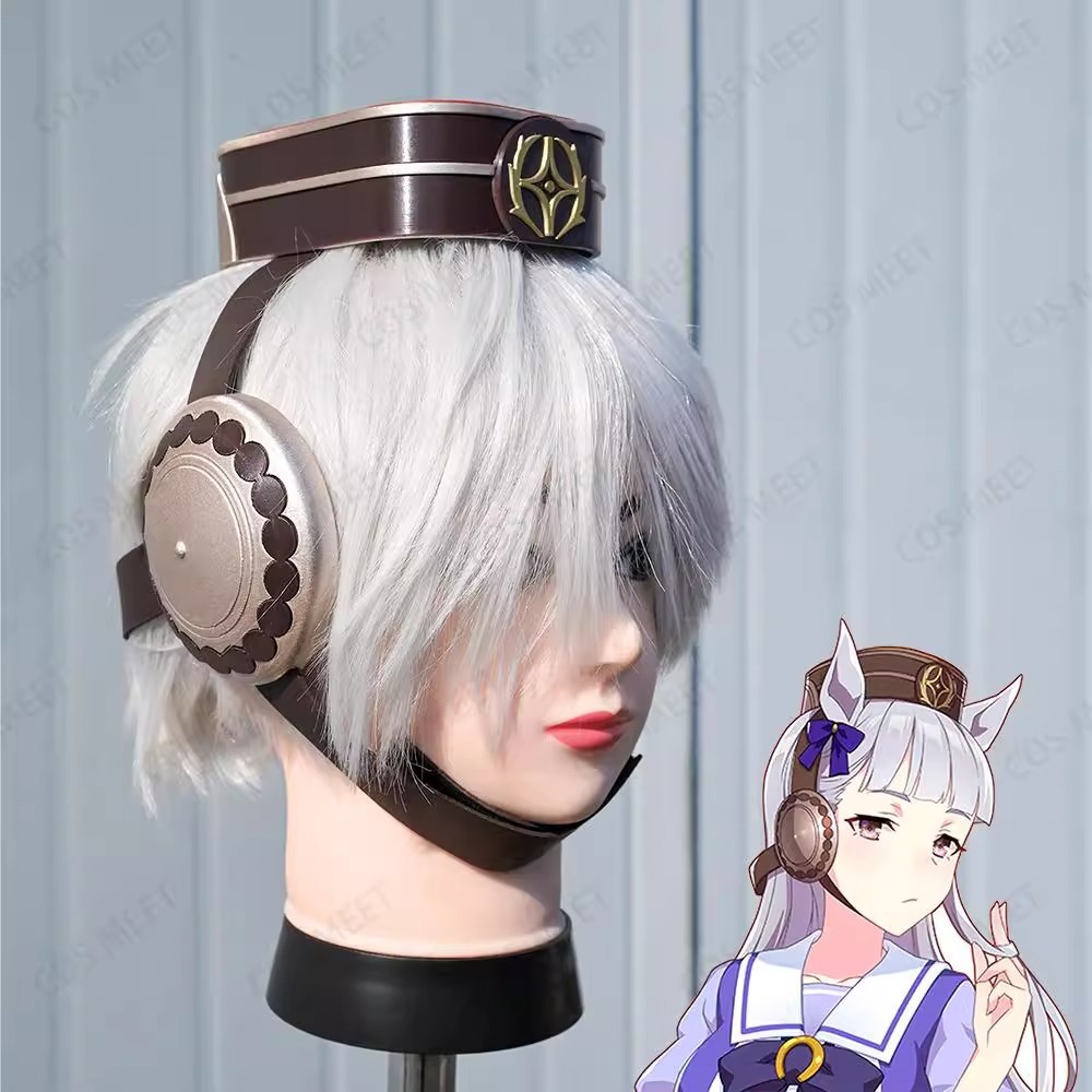 Uma Musume Pretty Derby Gold Ship Headwear Hat w/Bowknot Headgear Cosplay Props