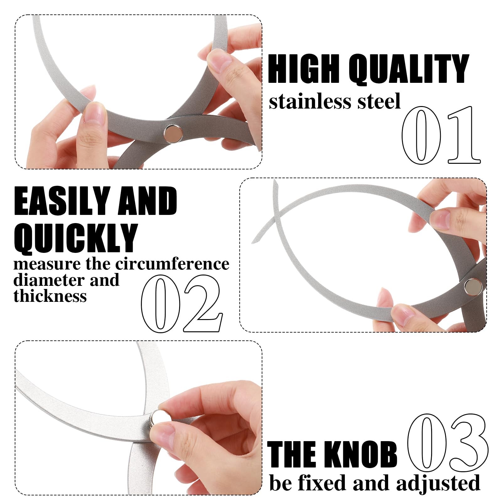 Wood Turning Double Ended Bowl Calipers Stainless Steel Woodworking Woodturni...