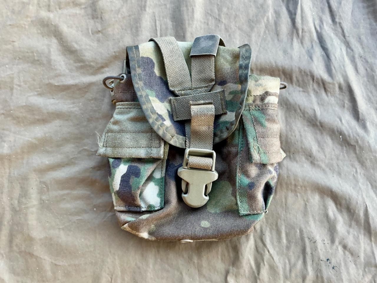 US Army Military Surplus Multicam OCP Camo Utility GP Water Canteen Pouch USGI