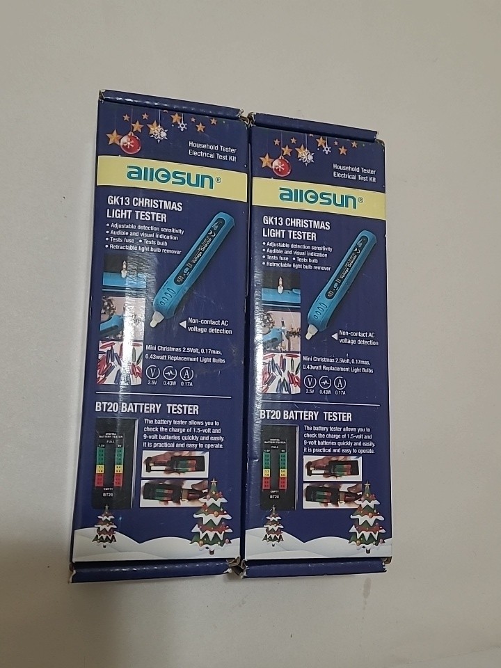 2x GK13 Christmas Light Tester Non-Contact AC Voltage Light Bulb&Fuse Detector