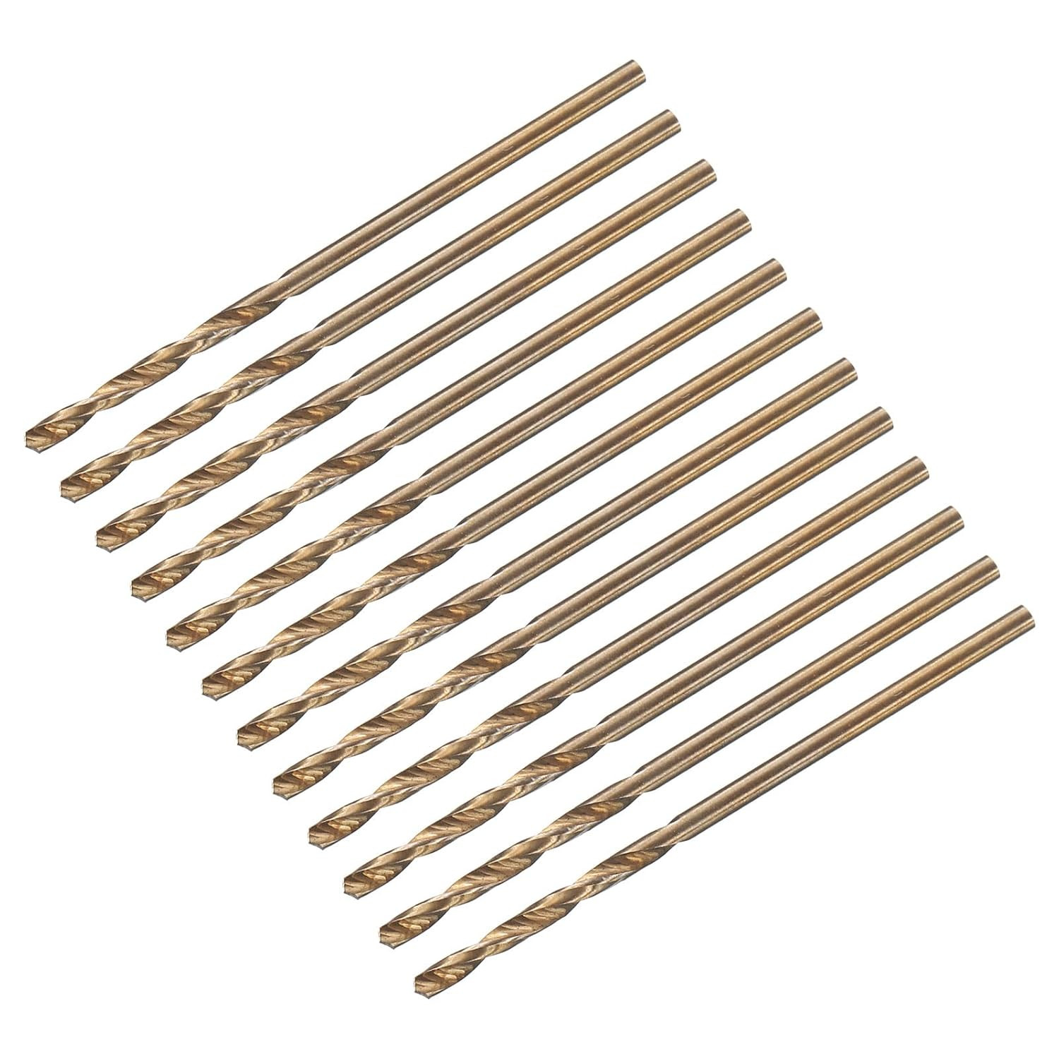 12pcs Jobber Drill Bits 1.5mm (0.059") Black Nitride & Gold Titanium Coated M2 H