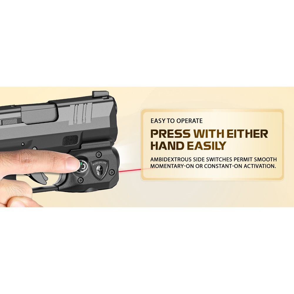 TSG Red Laser Sight-Weapon Light-Holster Combo Fits: Springfield Hellcat