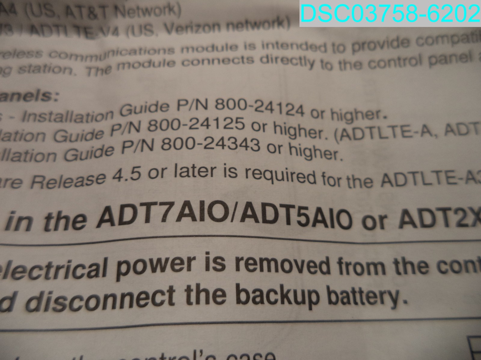 ADT ADTLTE-V3 Wireless Communication Module