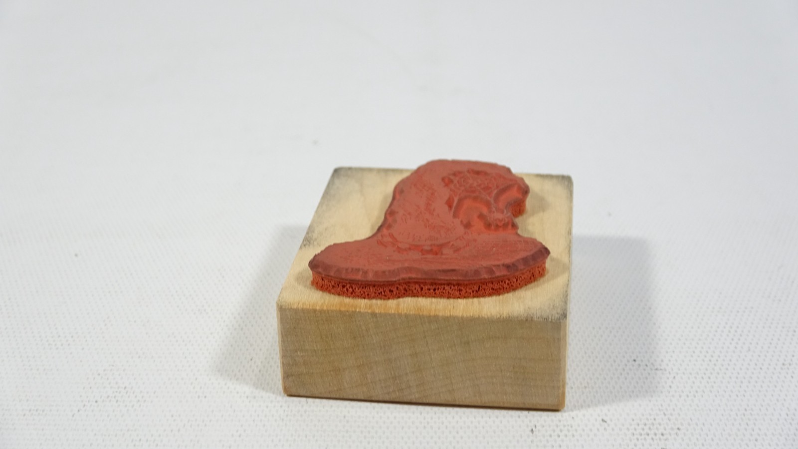 2002 PSX Halloween Rubber Stamp Witch Hat with Spider Web E3313